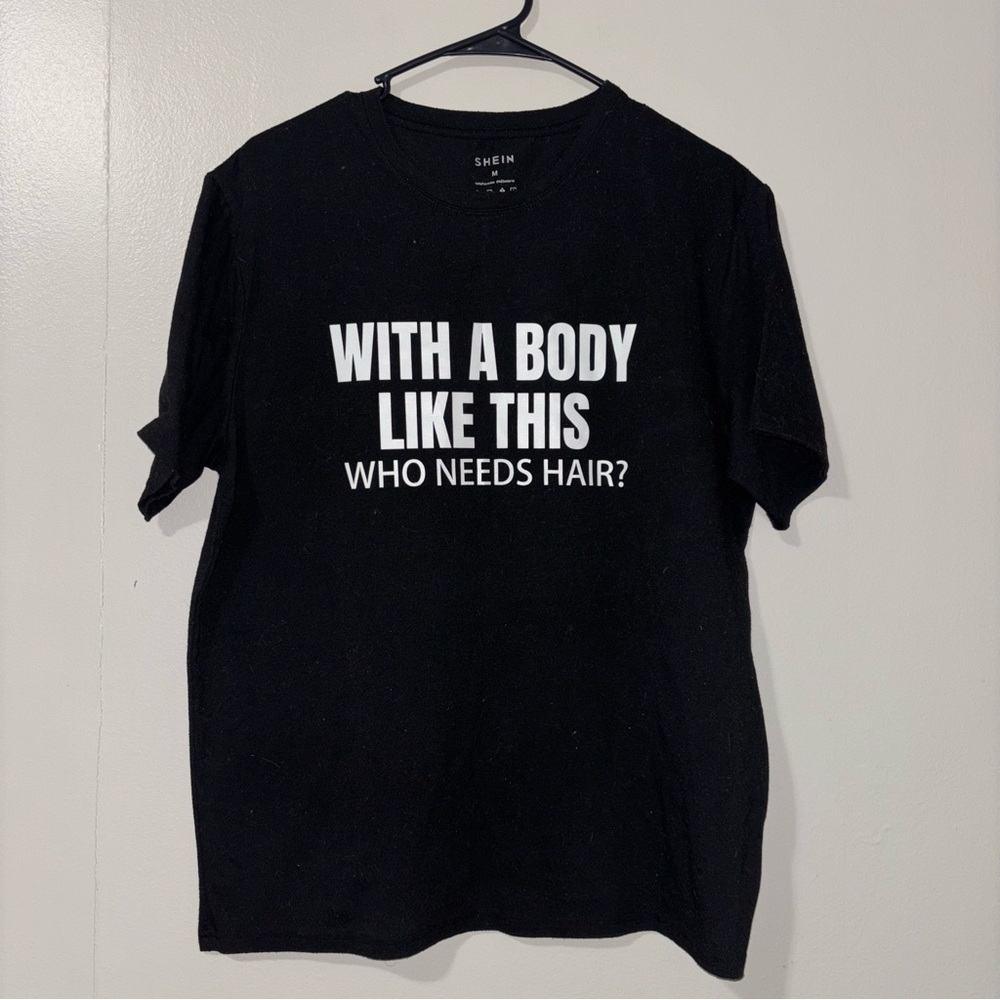 SHEIN Black Statement T-Shirt